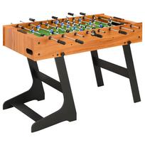 Sulankstomas stalo futbolo stalas 121x61x80cm šviesiai rudas