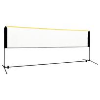 Reguliuojamas badmintono tinklas 400x103x94–158cm metalas