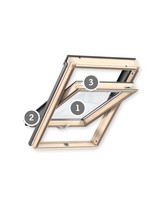Stoglangis VELUX Standard GLL 1061B - Rankinio valdymo stogo langai  -  Standard  -  55x98cm CK04