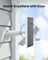 anker Eufy 3W saulės baterija, skirta EufyCam 2, EufyCam 2 Pro, EufyCam 2C, EufyCam 2C Pro, EufyCam S330, SolocamS230