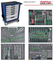 įrankių vežimėlis 282 vnt. TOPTUL GE-28210