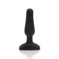Analinis kaištis b-Vibe Novice Plug juodas nuotoliniu būdu valdomas vibruojantis