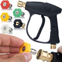 Komplektas Rosfix 4350PSI – Slėginis pistoletas 22mm, 5 greitosios antgalės, Max slėgis 300 bar