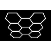 LED Hexagon garažo šviestuvas 350W, 6500K, 8 segmentų, 315×301 cm