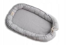 Kūdikių pozicionavimo čiužinys BabyMatex PRESTIGE LINEN PLAIN 80x55, hipoalerginis linas, nuimamas užvalkalas