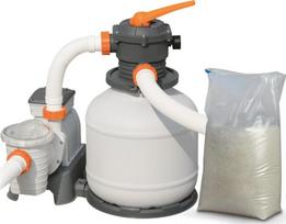 Bestway 58499 smėlio filtravimo siurblys 8327 l/h su 1000g filtravimo rutuliukų
