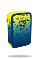 Forminis dviejų skyrių penalas su priedais CoolPack Jumper 2 Football 2T F066339