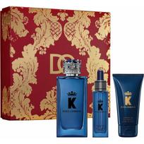 Rinkinys Dolce & Gabbana: dušo žėlė, 50 ml + EDP, 100 ml + barzdos aliejus, 25 ml