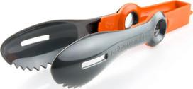 Grilio žnyplės GSI Outdoors 74340 Pivot, 16.5x3.8x3.8 cm, pilkos/oranžinės