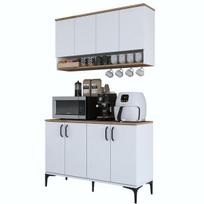 Grindų virtuvės spintelė Hanah Home JE204-3823 moderni balta 120x40 cm