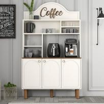 Pastatoma virtuvės spintelė Hanah Home Bohem 861, balta, 120 cm, modernus dizainas