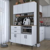Stovintis virtuvės spintelė Hanah Home JE208 3900 balta moderni su stalčiais