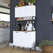 Virtuvės spintelė Hanah Home JE193-3799 balta moderni medžio drožlių plokštė