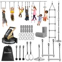 HyperMotion HYP21 CLIMBER – Ninja vaikų kliūčių ruožo rinkinys su 10 kliūčių ir Slackline juosta