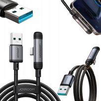 Usb-a į Usb-c 3a 90° kampinis laidas, 1.2m, 480Mbps