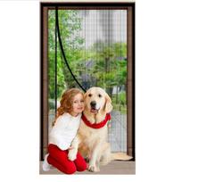 Latrat magnetinis tinklelis nuo uodų durims 90x220 cm, juodas