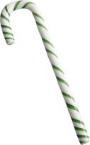 Kosta Boda Stiklinė dekoracija Polka Candy Cane 17 cm, balta-žalia