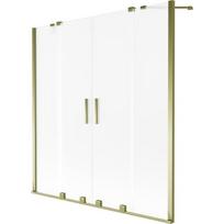 Vonios sienelė Mexen Velar Duo, 140 x 150 cm, Gold/matinis stiklas