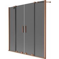 Vonios sienelė Mexen Velar Duo, 160 x 150 cm, Brushed copper/Graphite