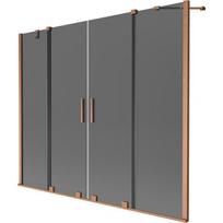 Vonios sienelė Mexen Velar Duo, 180 x 150 cm, Brushed copper/Graphite