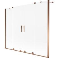Vonios sienelė Mexen Velar Duo, 180 x 150 cm, Rose gold/matinis stiklas