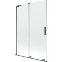 Vonios sienelė Mexen Velar L, 120 x 150 cm, Gun metal/Transparent