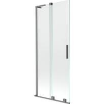 Vonios sienelė Mexen Velar L, 80 x 150 cm, Gun metal/Transparent