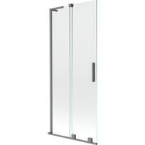 Vonios sienelė Mexen Velar L, 85 x 150 cm, Gun metal/Transparent
