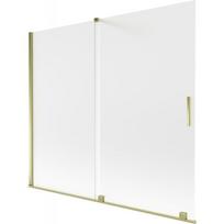 Vonios sienelė Mexen Velar, 180 x 150 cm, Gold/matinis stiklas