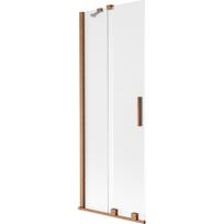 Vonios sienelė Mexen Velar, 75 x 150 cm, Brushed copper/matinis stiklas