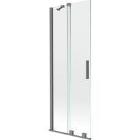 Vonios sienelė Mexen Velar, 75 x 150 cm, Gun metal/Transparent