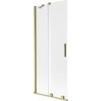 Vonios sienelė Mexen Velar, 80 x 150 cm, Brushed gold/matinis stiklas