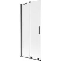 Vonios sienelė Mexen Velar, 85 x 150 cm, Brushed gun gray/matinis stiklas