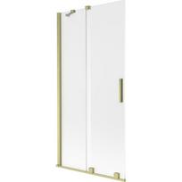 Vonios sienelė Mexen Velar, 95 x 150 cm, Brushed gold/matinis stiklas