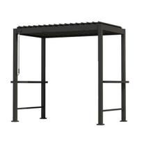 Pavėsinė Mirador BBQ 2,55x1,5m aliuminis tamsiai pilka moderni