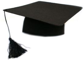 Prašmatni suknelė Graduation Mortar Board skrybėlė, UNI