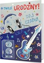 Gimtadienio atvirukas su gitara "daryk triukšmą"