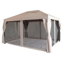 Lauko pavėsinė, 3 x 4 m, su tinkleliu, smėlio