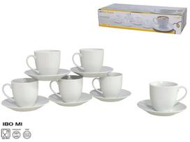 Puodelių ir lėkštučių rinkinys Te Tarck, 180 ml, 12 vnt.