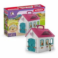 Schleich 42703 Nešiojama arklidė su arkliais ir priedais