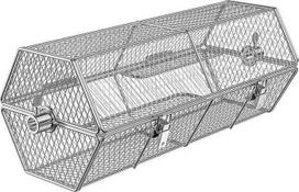 Sukamasis krepšys gruzdinimui Texas Club Rotisserie Basket, 33x33x19 cm, sidabrinės spalvos