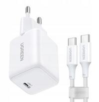 Ugreen Nexode X513 30w Gan įkroviklis + 1m Usb-c laidas, baltas