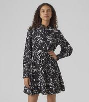 Vero Moda moteriška suknelė 10300490*01, juodas/baltas, XS