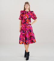 Vero Moda moteriška suknelė 10330423*01, fuksija/raudona