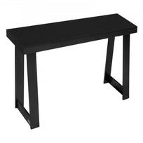Konsolinis stalas, 118x30.5x81 cm, juodas, medinis