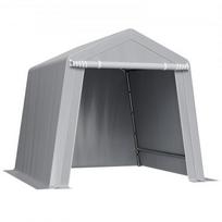 Lauko sandėliavimo namelis, 245x245x227 cm, pilkas, metalinis rėmas