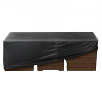 Lauko baldų uždangalas 188x120x71 cm juodas atsparus vandeniui