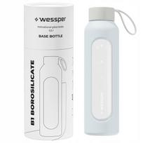 Wessper B1 stiklinis butelis 0,5 l sandarus motyvacinis vandens butelis su matavimo taurele