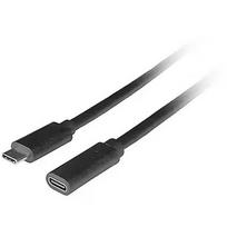 Lanberg Extension cord USB-C M/F 3.1 1.5m black CA-USBE-20CC-0015-BK