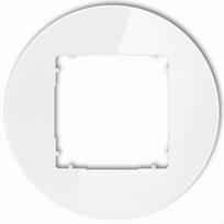 Karlik Icon baltas apvalus rėmelis su stiklo efektu